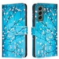 thumbnail image 1 of Allytechgroup Galaxy S22 Case Wallet Cover with Card Holder, Flip PU Leather Phone Case for Samsung Galaxy S22 with RFID Blocking, Kickstand & Magnetic Closure, Blossom, 1 of 6