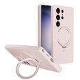 thumbnail image 1 of Allytechgroup for Galaxy S23 Case Ring Stand, Liquid Silicone Compatible with Magsafe Wireless Charging Support Anti-Scratch Bumper Shockproof Phone Case for Samsung Galaxy S23,Pink, 1 of 6