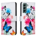 thumbnail image 1 of Allytechgroup Galaxy S23 Case Wallet Cover with Card Holder, Flip PU Leather Phone Case for Samsung Galaxy S23 with RFID Blocking, Kickstand & Magnetic Closure, Blue Butterfly, 1 of 6