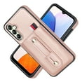 thumbnail image 1 of Allytechgroup Galaxy S23 FE 5G Case 6.4", FRID Blocking Hidden Cards Slots Kickstand Wristband Wallet Phone Case Cover for Samsung Galaxy S23 FE, Rosegold, 1 of 6