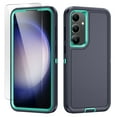 thumbnail image 1 of Allytechgroup Galaxy S23 FE 5G Case with Screen Protector, HD Clear Tempered Glass Screen Protector, Military Grade Shockproof Anti-Scratch Phone Case Cover for Samsung Galaxy S23 FE, Green, 1 of 7