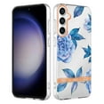 thumbnail image 1 of Allytechgroup Galaxy S23 FE Case, 2024 Trendy Floral Series TPU Slim Back Cover Shell Shockproof Anti-Scratch Phone Case for Samsung Galaxy S23 FE, Blue Peony, 1 of 5