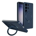 thumbnail image 1 of Allytechgroup for Galaxy S23+ Plus Case Ring Stand, Liquid Silicone Compatible with Magsafe Wireless Charging Support Anti-Scratch Bumper Shockproof Phone Case for Samsung Galaxy S23 Plus,Navyblue, 1 of 6