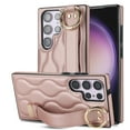 thumbnail image 1 of Allytechgroup Galaxy S23 Ultra Case with Keychain, Luxury Girly PU Leather Back Cover Bracket Stand Shockproof Bumper Drop Proof Phone Case Cover for Samsung Galaxy S23 Ultra, Rosegold, 1 of 8