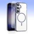 thumbnail image 1 of Allytechgroup Galaxy S24 Case with Screen Protector, Crystal Clear Magnetic Back Cover Compatible with Magsafe Anti-Scratch Phone Case for Samsung Galaxy S24, Grey, 1 of 8