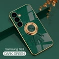thumbnail image 1 of Allytechgroup Galaxy S24 Case with Stand, Cute Spacemen Design Plating Back Cover Slim Fit Bumper Shockproof Protective Phone Case for Samsung Galaxy S24, Darkgreen, 1 of 11