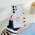 thumbnail image 1 of Allytechgroup Galaxy S24 Case with Stand, Soft Shell Back Cover with Ring Holder Shockproof Anti-Scratch Fashion Pattern Phone Case for Samsung Galaxy S24, White Butterfly, 1 of 1