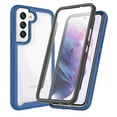 thumbnail image 1 of Allytechgroup Galaxy S24 FE Case with Screen Protector, Clear Rugged Hybrid Anti-Yellow Shockproof Full Body Protective Slim Fit Phone Case for Samsung Galaxy S24 FE - Deep Blue, 1 of 4