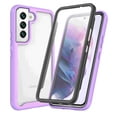 thumbnail image 1 of Allytechgroup Galaxy S24 FE Case with Screen Protector, Clear Rugged Hybrid Anti-Yellow Shockproof Full Body Protective Slim Fit Phone Case for Samsung Galaxy S24 FE - Purple, 1 of 4