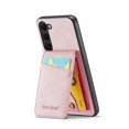 thumbnail image 1 of Allytechgroup Galaxy S24 FE Wallet Case, Premium PU Leather RFID Blocking Cards Slots Stand Drop Resistance Shockproof Bumper Retro Phone Case for Samsung Galaxy S25 Ultra, Pink, 1 of 8