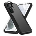 thumbnail image 1 of Allytechgroup Galaxy S24 Plus Case with Screen Protector + Camera Lens Protector, HD Clear Tempered Glass Protector Military Grade Shockproof Hard Shell Case for Samsung Galaxy S24 Plus,Black, 1 of 7