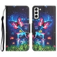 thumbnail image 1 of Allytechgroup Galaxy S24 Plus Case Wallet, Vivid Patter PU Leather Cards Slots Flip Stand Protective Bumper Slim Fit Hand Strap Wallet Cover Case for Samsung Galaxy S24 Plus, Butterfly, 1 of 7