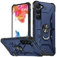thumbnail image 1 of Allytechgroup Galaxy S24 Plus Rugged Case, Hybrid Ring Holder Stand Shockproof Compatible with Car Mount Anti-Scratch Anti-Slip Lightweight Phone Case for Samsung Galaxy S24 Plus, Darkblue, 1 of 8