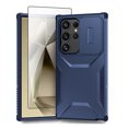 thumbnail image 1 of Allytechgroup Galaxy S24 Ultra Rugged Case with Screen Protector, Sliding Camera Lens Protector Bumper Shockproof Anti-Scratch Slim Phone Case Cover for Samsung Galaxy S24 Ultra, Blue, 1 of 6