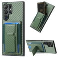 thumbnail image 1 of Allytechgroup for Galaxy S24 Ultra Wallet Case with Cards Holder, Slim Phone Case with Kickstand Anti-Scratch Shockproof and Anti-Scratch Back Cover for Samsung Galaxy S24 Ultra, Green, 1 of 10