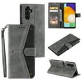 thumbnail image 1 of Allytechgroup Galaxy S24 Ultra Wallet Case Cover with Hand Wrist, Premium PU Leather TPU Cards Slots Cash Pocket Magnetic Closure Flip Cover for Samsung Galaxy S24 Ultra, Gray, 1 of 8