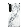 thumbnail image 1 of Allytechgroup Galaxy S25 Edge Case Marble, Tempered Glass Back Cover Slim Fit Shockproof Anti-Scratch Lightweight Shockproof Phone Case for Samsung Galaxy S25 Edge - White, 1 of 6