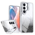 thumbnail image 1 of Allytechgroup for Galaxy S25 FE Case with Stand Bracket, Glitter Gradient Color Compatible with Magsafe Slim Fit TPU Bumper Anti-Scratch Shockproof Magnetic Phone Case for Galaxy S25 FE, Black, 1 of 7