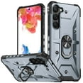 thumbnail image 1 of Allytechgroup Galaxy S25+ Rugged Case, Hybrid Ring Holder Stand Shockproof Compatible with Car Mount Anti-Scratch Anti-Slip Lightweight Phone Case for Samsung Galaxy S25+ Plus, Gray, 1 of 8