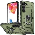 thumbnail image 1 of Allytechgroup Galaxy S25 Rugged Case, Hybrid Ring Holder Stand Shockproof Compatible with Car Mount Anti-Scratch Anti-Slip Lightweight Phone Case for Samsung Galaxy S25, Armygreen, 1 of 8