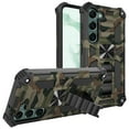 thumbnail image 1 of Allytechgroup Galaxy S25+ Shockproof Case, Kickstand Camouflage Pattern Design Military Grade Shockproof Compatible with Car Mount Magnetic Back Cover for Samsung Galaxy S25+ Plus,Armygreen, 1 of 3