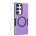 thumbnail image 1 of Allytechgroup Galaxy S25 Ultra 6.9" Case with Screen Protector, Slim Fit Shock Resistant Magnetic Cover Compatible with Magsafe Bumper Rugged Phone Case for Samsung Galaxy S25 Ultra, Purple, 1 of 10