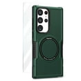 thumbnail image 1 of Allytechgroup Galaxy S25 Ultra 6.9" Case with Screen Protector, Slim Fit Shock Resistant Magnetic Cover Compatible with Magsafe Bumper Rugged Phone Case for Samsung Galaxy S25 Ultra, Darkgreen, 1 of 5