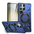 thumbnail image 1 of Allytechgroup Galaxy S25 Ultra Case with Screen Protector, Full Body Protection [Compatible with Magsafe] Shock Resistant Rugged Bumper Kickstand Hybrid Phone Case for Samsung Galaxy S25 Ultra,Blue, 1 of 8