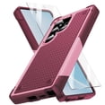 thumbnail image 1 of Allytechgroup Galaxy S25 Ultra Case with Screen Protector, Military Grade Shockproof Anti-Scratch Bumper Rugged TPU PC Hard Shell Corner Protective Phone Case for Samsung Galaxy S25 Ultra, Rose, 1 of 7