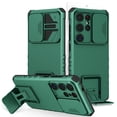 thumbnail image 1 of Allytechgroup for Galaxy S25 Ultra Case with Screen Protector, Sliding Camera Lens Cover Kickstand Rugged Bumper TPU PC Full Body Protection Phone Case for Samsung Galaxy S25 Ultra, Darkgreen, 1 of 12