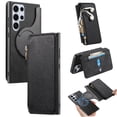 thumbnail image 1 of Allytechgroup Galaxy S25 Ultra Case Wallet, 2-in-1 Detachable Magnetic Back Cover Compatible with MagSafe Secure and Stylish Protection RFID Blocking Phone Case for Samsung Galaxy S25 Ultra, Black, 1 of 10