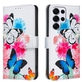 thumbnail image 1 of Allytechgroup Galaxy S25 Ultra Case Wallet Cover with Card Holder, Flip PU Leather Phone Case for Samsung Galaxy S25 Ultra with RFID Blocking, Kickstand & Magnetic Closure, Blue Butterfly, 1 of 6