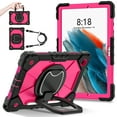 thumbnail image 1 of Allytechgroup Galaxy Tab A8 10.5" Case 2022 Model SM-X200 X205 X207, Hybrid Rugged Shockproof Kickstand S Pen Holder Shoulder Strap Bumper Anti-Scratch Tablet Case for Samsung Galaxy Tab A8, Rose, 1 of 9