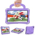 thumbnail image 1 of Allytechgroup Galaxy Tab A9+ 11" 2023 Case SM-X210 X215 X216, Cute Football Design Shockproof Bumper Handle Stand Kids Friendly Lightweight Case Cover for Samsung Galaxy Tab A9+ 11", Lightpurple, 1 of 6