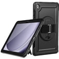thumbnail image 1 of Allytechgroup Galaxy Tab A9 8.7" Case SM-X110 X115, Rotating Kickstand Shockproof Hand Strap + Shoulder Strap Drop Protection Rugged Case for Samsung Galaxy Tab A9 8.7 Inch,Black, 1 of 10