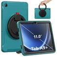thumbnail image 1 of Allytechgroup Galaxy Tab A9+ Case SM-X210 X215 X216 11 Inch, Rotating Stand Heavy Duty Shockpoof Kids Friendly Drop Proof TPU PC Back Case Cover for Samsung Galaxy Tab A9 Plus 11",Blue, 1 of 11