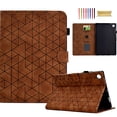 thumbnail image 1 of Allytechgroup Galaxy Tab A9+ Plus Case 11 Inch, PU Leather Folio Flip Cover Auto Sleep Wake Bumper Kickstand Shockproof Case for Samsung Galaxy Tab A9 Plus SM-X210 X215 X216, Brown, 1 of 10