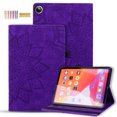 thumbnail image 1 of Allytechgroup Galaxy Tab A9+ Plus Case Cover, Multi-Angle Viewing Stand Shockproof Protection Mandala Pattern Embossed Stylish Premium Flip Case for Samsung Galaxy Tab A9+ Plus 11" SM-X210, Purple, 1 of 5