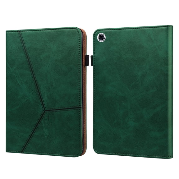 Allytechgroup Galaxy Tab A9+ Plus Case, Slim Fit Premium PU Leather Flip Cover Multi Angle Viewing Stand Shockproof Case for Samsung Galaxy Tab A9+ Plus 11" 2023 SM-X210 X215 X216, Green