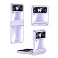 thumbnail image 1 of Allytechgroup Galaxy Z Flip 3 Case, Stylish Plating Slim Fit Cover Hinge Protection Shockproof Anti-Scratch Bumper Rugged Phone Case for Samsung Galaxy Z Flip 3 5G, Purple, 1 of 7