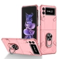 thumbnail image 1 of Allytechgroup Galaxy Z Flip 3 Magnetic Case, Compatible with Car Mount Shockproof Ring Holder Anti-Scratch Bumper Slim Hard PC Cover Phone Case for Samsung Galaxy Z Flip3, Pink, 1 of 11
