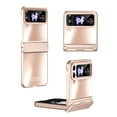 thumbnail image 1 of Allytechgroup Galaxy Z Flip 4 Case, Stylish Plating Slim Fit Cover Hinge Protection Shockproof Anti-Scratch Bumper Rugged Phone Case for Samsung Galaxy Z Flip 4 5G, Rosegold, 1 of 7