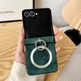 thumbnail image 1 of Allytechgroup Galaxy Z Flip 5 Case with Glitter Ring Holder, [Compatible with Magsafe] Stand Wireless Charging Anti-Scratch Slim Fit Shell Bumper Phone Case for Samsung Galaxy Z Flip 5,Green, 1 of 6