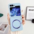 thumbnail image 1 of Allytechgroup Galaxy Z Flip 5 Case Magnetic, Compatible with Magsafe Slim Fit Shockproof Anti-Scratch Wireless Charging Support Bumper Phone Case for Samsung Galaxy Z Flip5, Skyblue, 1 of 9