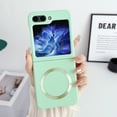 thumbnail image 1 of Allytechgroup Galaxy Z Flip 5 Case Magnetic, Compatible with Magsafe Slim Fit Shockproof Anti-Scratch Wireless Charging Support Bumper Phone Case for Samsung Galaxy Z Flip5, Mint, 1 of 9