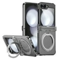 thumbnail image 1 of Allytechgroup Galaxy Z Flip 6 Case Magnetic, Compatible with Magsafe Wireless Charging Ring Holder Shockproof Anti-Scratch Rugged Hard PC Back Cover Phone Case for Samsung Galaxy Z Flip6, Clear, 1 of 7
