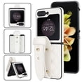 thumbnail image 1 of Allytechgroup Galaxy Z Flip 6 Case with Strap, Premium PU Leather Slim Fit Anti-Scratch Stylish Design Shockproof Protective Phone Case Cover for Samsung Galaxy Z Flip 6, White, 1 of 8
