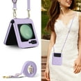 thumbnail image 1 of Allytechgroup Galaxy Z Flip 6 Wallet Case with Cards Holder, with Shoulder Strap Premium PU Leather Protective Shockproof Hand Wrist Phone Case Cover for Samsung Galaxy Z Flip 6, Purple, 1 of 6