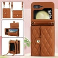 thumbnail image 1 of Allytechgroup Galaxy Z Flip 6 Wallet Case with Shoulder Strap, Premium PU Leather Multiple Cards Slots Protective Shockproof Portable Phone Case Cover for Samsung Galaxy Z Flip 6, Brown, 1 of 7