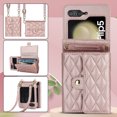 thumbnail image 1 of Allytechgroup Galaxy Z Flip 6 Wallet Case with Shoulder Strap, Premium PU Leather Multiple Cards Slots Protective Shockproof Portable Phone Case Cover for Samsung Galaxy Z Flip 6, Rosegold, 1 of 7
